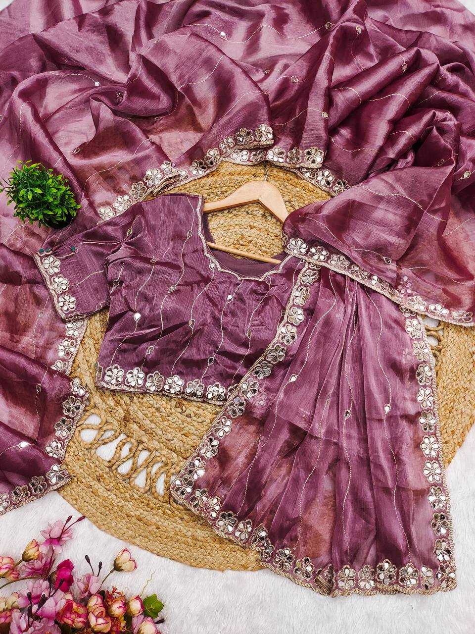 Ynf Burberry Silk KESH490 1313 Sarees Wholesale Party Wear Sarees Fancy Sarees Cutwork Saree Manufacturer