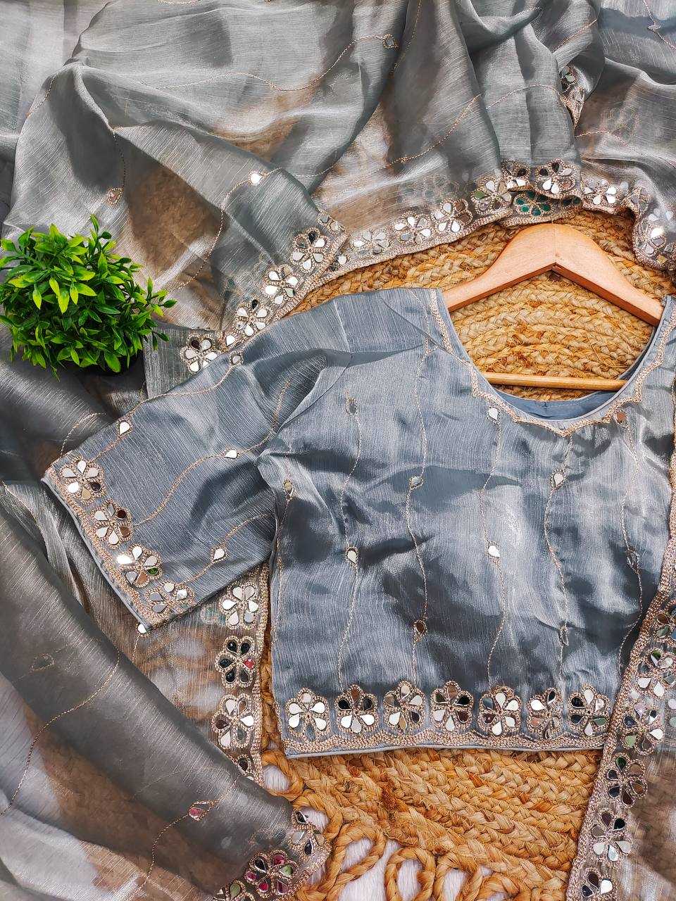 Ynf Burberry Silk KESH490 1313 Sarees Wholesale Party Wear Sarees Fancy Sarees Cutwork Saree Manufacturer