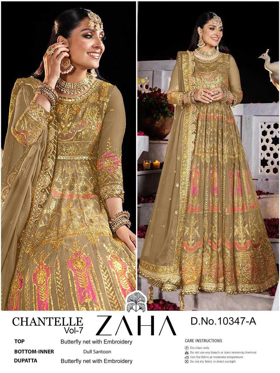 Ynf Butterfly Net KESH444 AL KHUSHBU Gowns Wedding Collections Wholesale Embroidery Gowns Net Gowns Wedding Gown Manufacturer