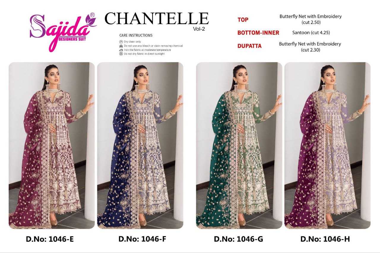 Ynf Butterfly Net KESH444 SAJIDA CHANTELLE-VOL-2 Gowns Wholesale Embroidery Gowns Wedding Gown Designer Gowns Manufacturer