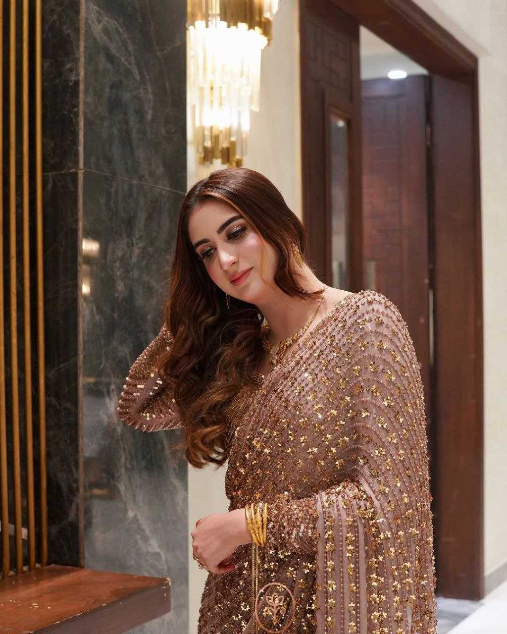 Ynf Butterfly Net KESH508 80 Sarees Wholesale Net Sarees Sequins Work Saree Manufacturer