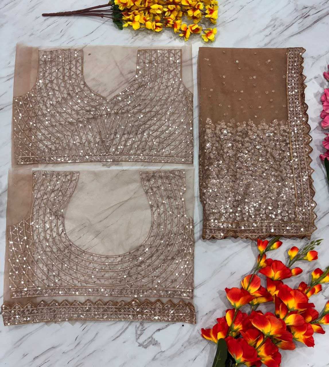 Ynf Butterfly Net KESH508 82 Sarees Wholesale Party Wear Sarees Sequins Work Saree Manufacturer