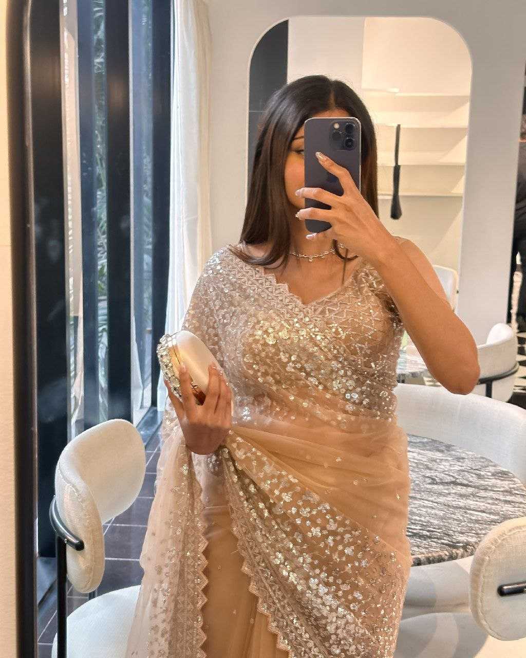 Ynf Butterfly Net KESH508 82 Sarees Wholesale Party Wear Sarees Sequins Work Saree Manufacturer