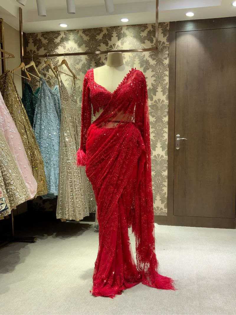 Ynf Butterfly Net KESH524 3461 Sarees Wholesale Designer Sarees Fancy Sarees Embroidered Sarees Manufacturer