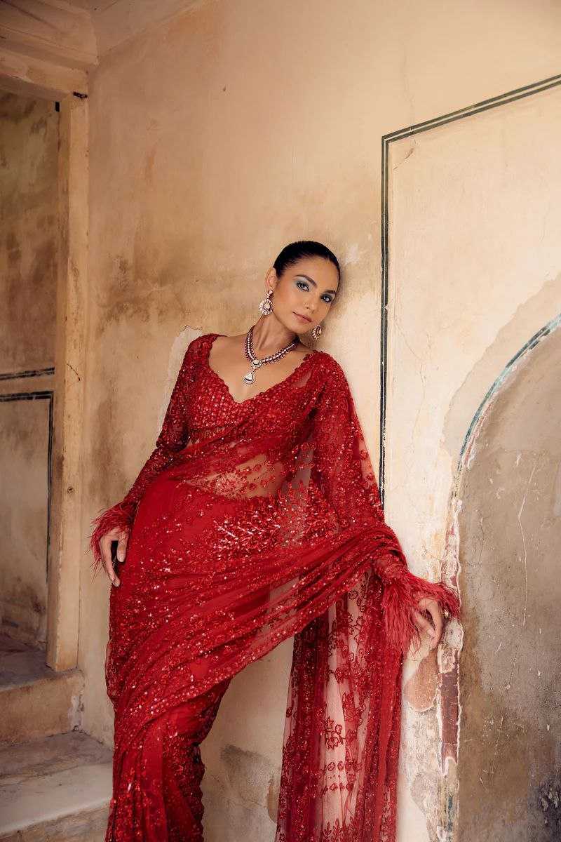 Ynf Butterfly Net KESH524 3461 Sarees Wholesale Designer Sarees Fancy Sarees Embroidered Sarees Manufacturer