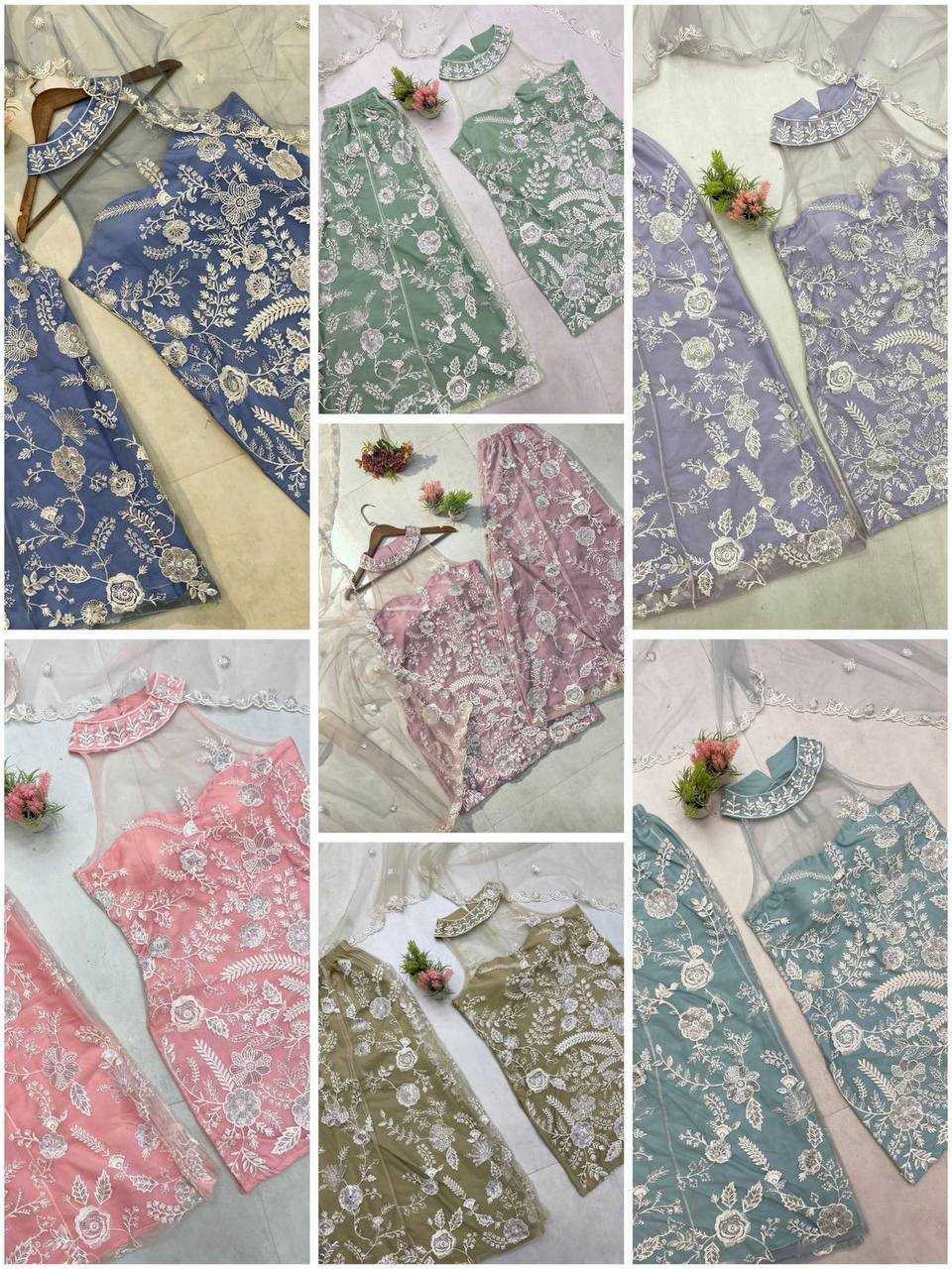 Ynf Butterfly Net RIN141 1945 Suits & Dresses Wholesale Sharara Salwar Suits Embroidery Suits Party wear suits Manufacturer