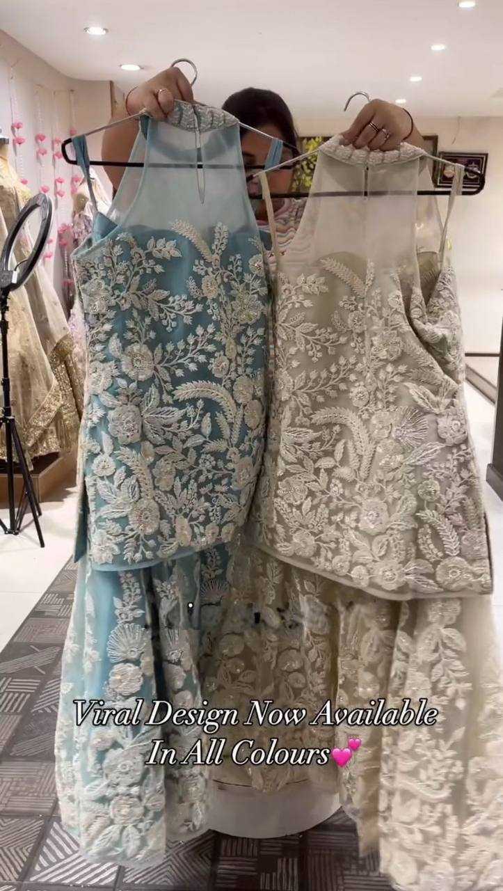 Ynf Butterfly Net RIN141 1945 Suits & Dresses Wholesale Sharara Salwar Suits Embroidery Suits Party wear suits Manufacturer