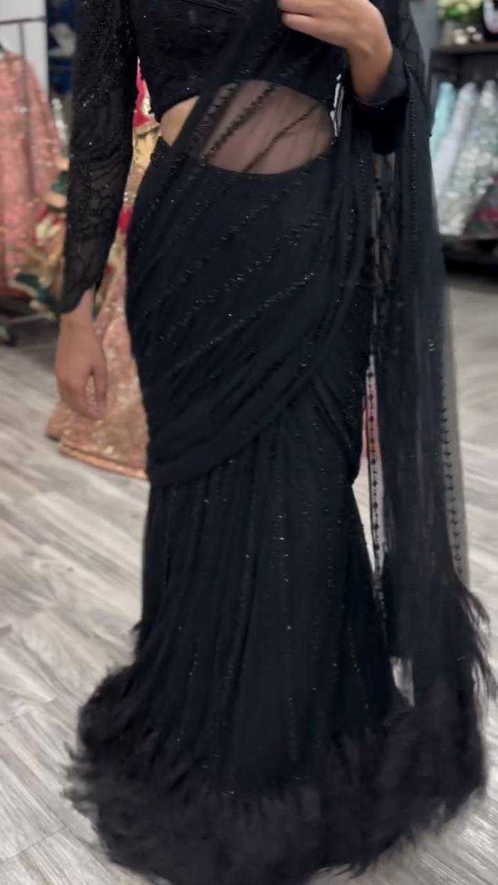Ynf Butterfly Net RIN141 1963 Sarees Western Wears Festive Collections Wholesale Lehenga Sarees Net Sarees Embroidered Sarees Manufacturer