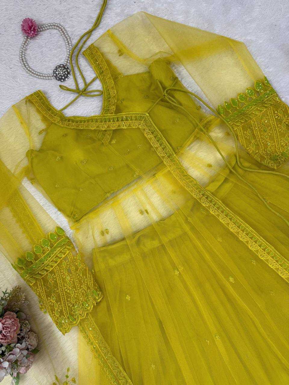 Ynf Butterfly Net RIN162 5895 Suits & Dresses Western Wears Wedding Collections Wholesale Indo Western Dresses Net Suit Party Wear Dresses Manufacturer
