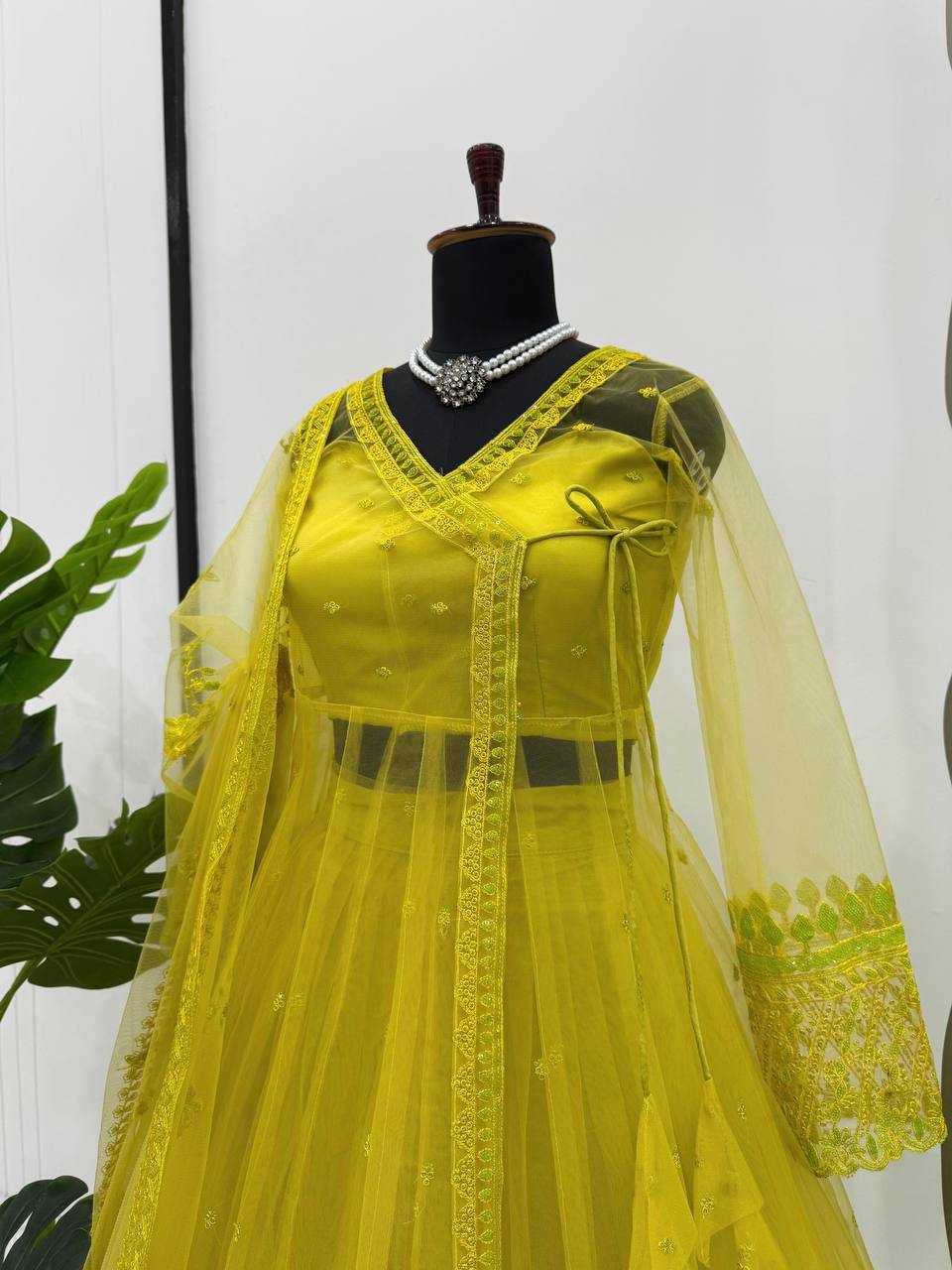 Ynf Butterfly Net RIN162 5895 Suits & Dresses Western Wears Wedding Collections Wholesale Indo Western Dresses Net Suit Party Wear Dresses Manufacturer