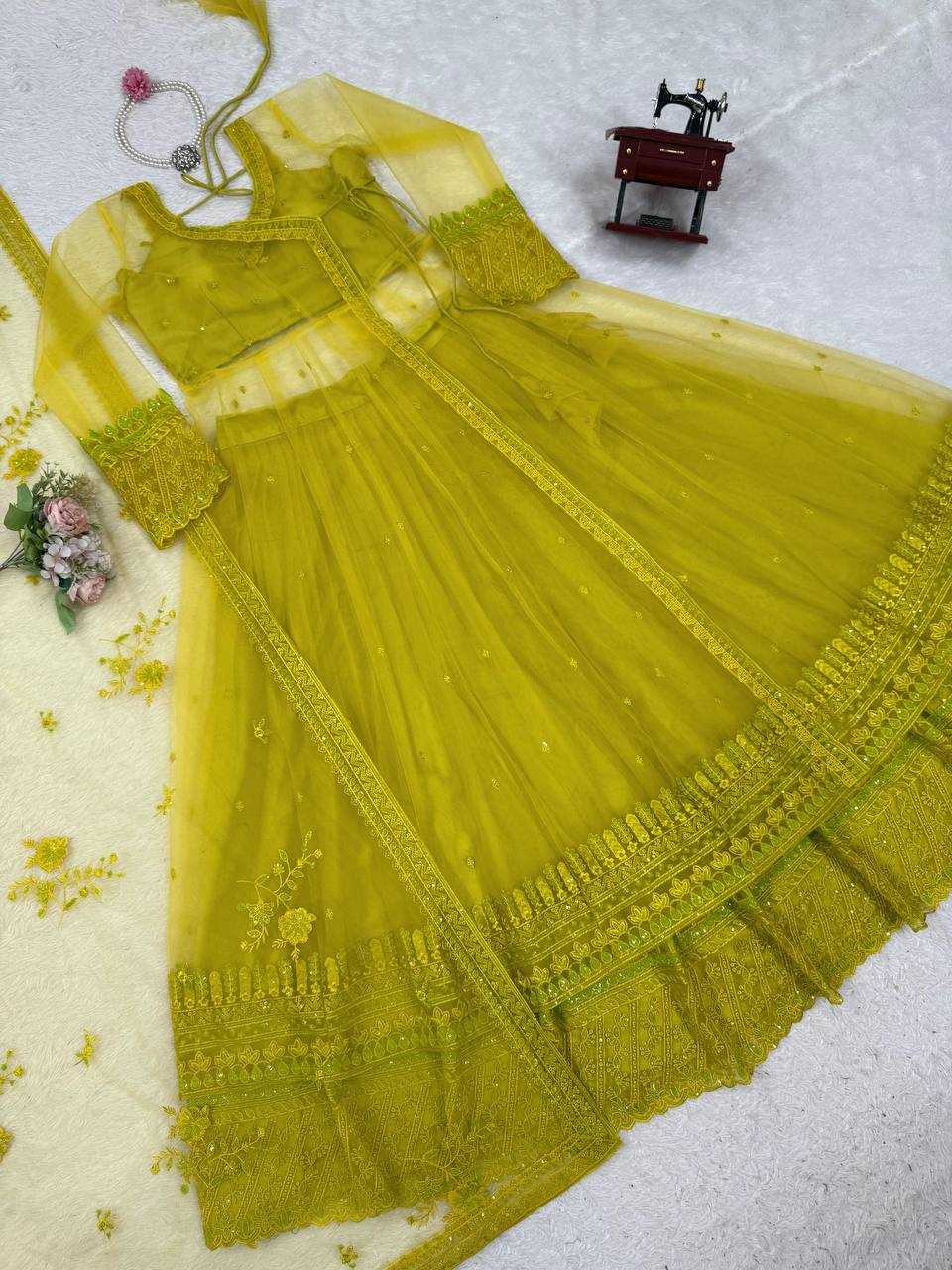 Ynf Butterfly Net RIN162 5895 Suits & Dresses Western Wears Wedding Collections Wholesale Indo Western Dresses Net Suit Party Wear Dresses Manufacturer