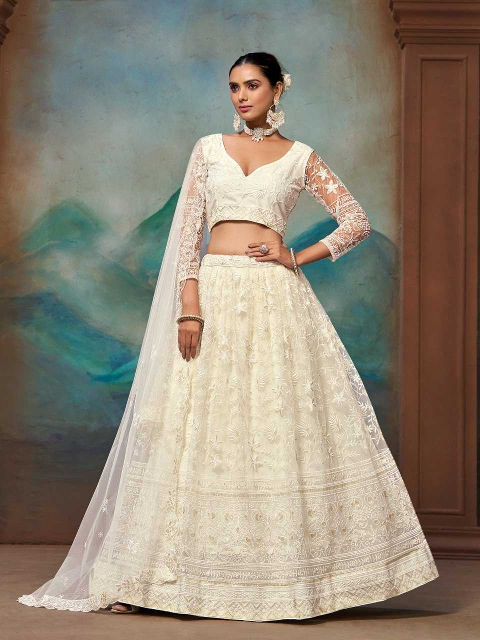 Ynf Butterfly Net RIN197 3096 164-A Lehengas Wholesale Designer Lehenga Fancy Lehenga Bridal Lehenga Manufacturer