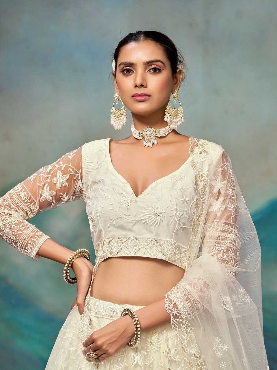Ynf Butterfly Net RIN197 3096 164-A Lehengas Wholesale Designer Lehenga Fancy Lehenga Bridal Lehenga Manufacturer
