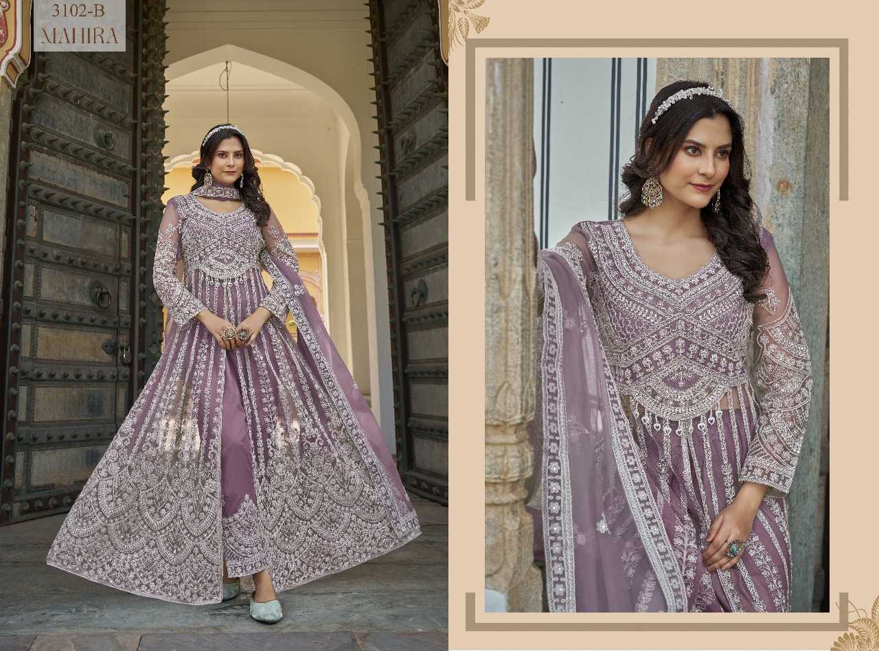 Ynf Butterfly Net RIN197 4819 Suits & Dresses Wholesale Party wear suits Bridal Wedding Dresses Designer Suits Manufacturer