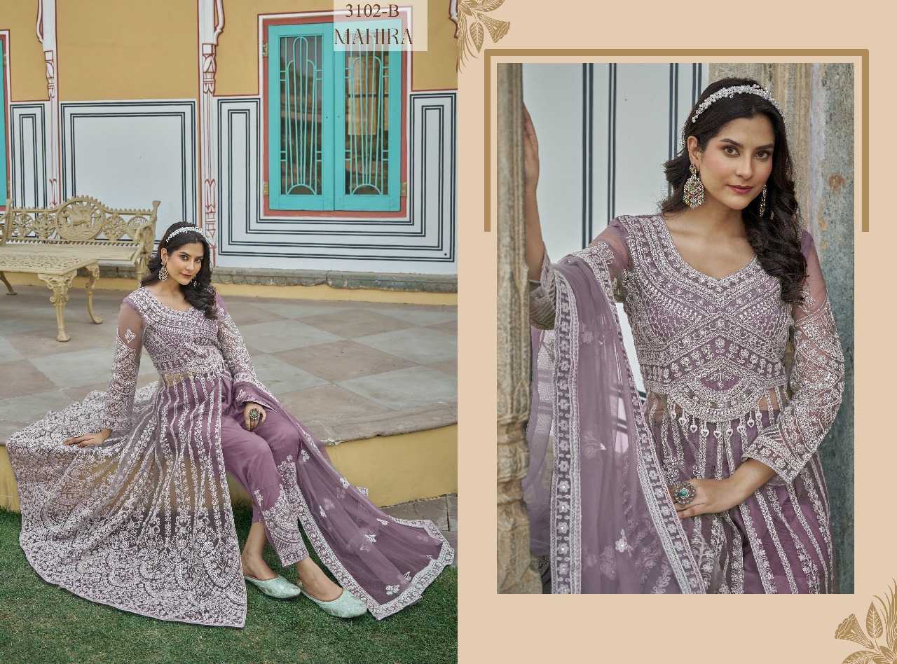 Ynf Butterfly Net RIN197 4819 Suits & Dresses Wholesale Party wear suits Bridal Wedding Dresses Designer Suits Manufacturer