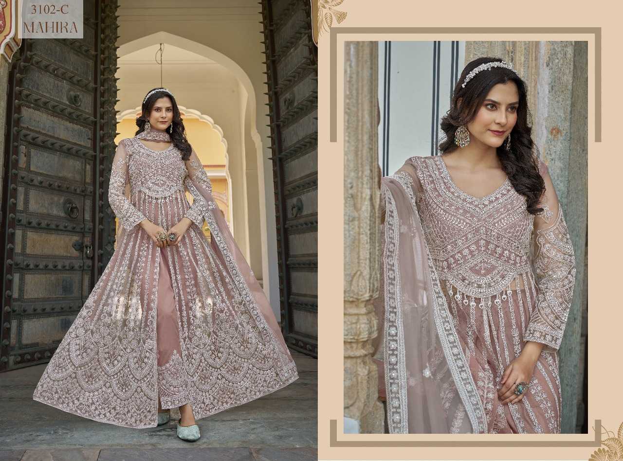 Ynf Butterfly Net RIN197 4819 Suits & Dresses Wholesale Party wear suits Bridal Wedding Dresses Designer Suits Manufacturer