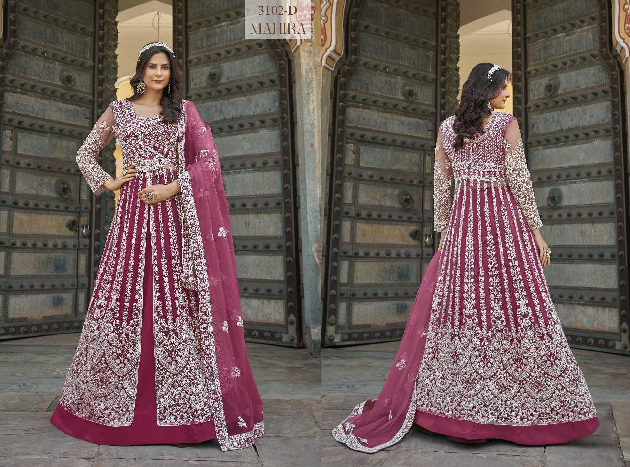 Ynf Butterfly Net RIN197 4819 Suits & Dresses Wholesale Party wear suits Bridal Wedding Dresses Designer Suits Manufacturer