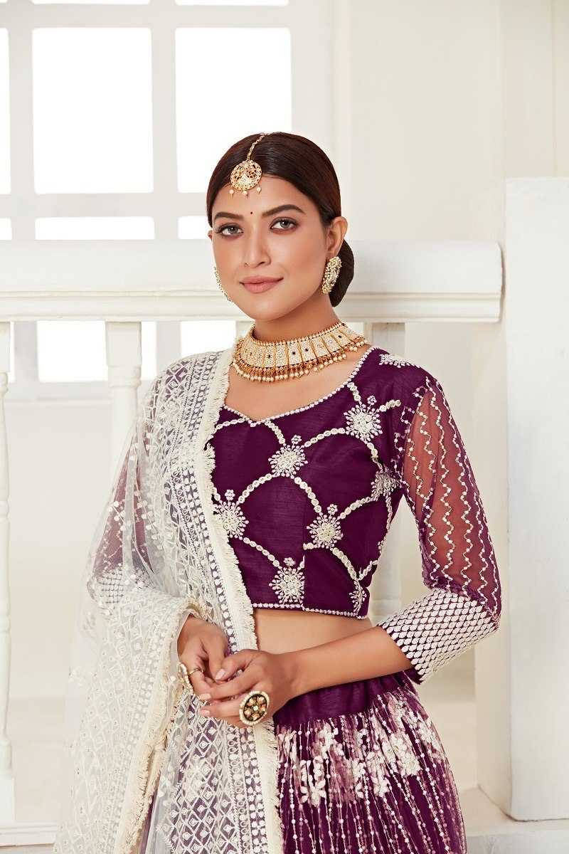 Ynf Butterfly Net RIN227 3001 Lehengas Wedding Collections Wholesale Wedding Lehenga Sequins Lehenga Manufacturer
