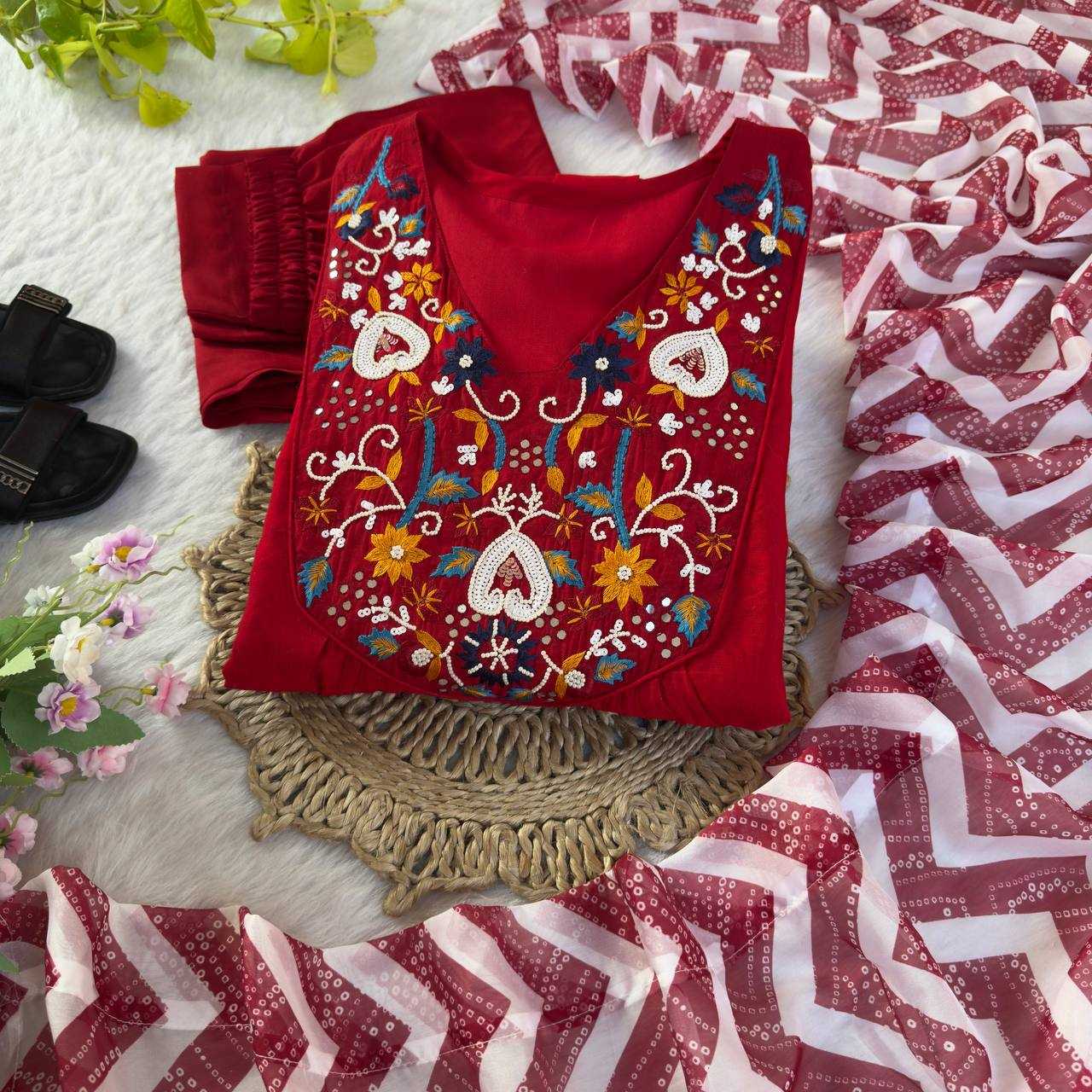 Ynf Chanderi Cotton KESH513 469 Kurti Wholesale Ethnic Kurtis Designer Kurtis Embroidered Kurtis Manufacturer