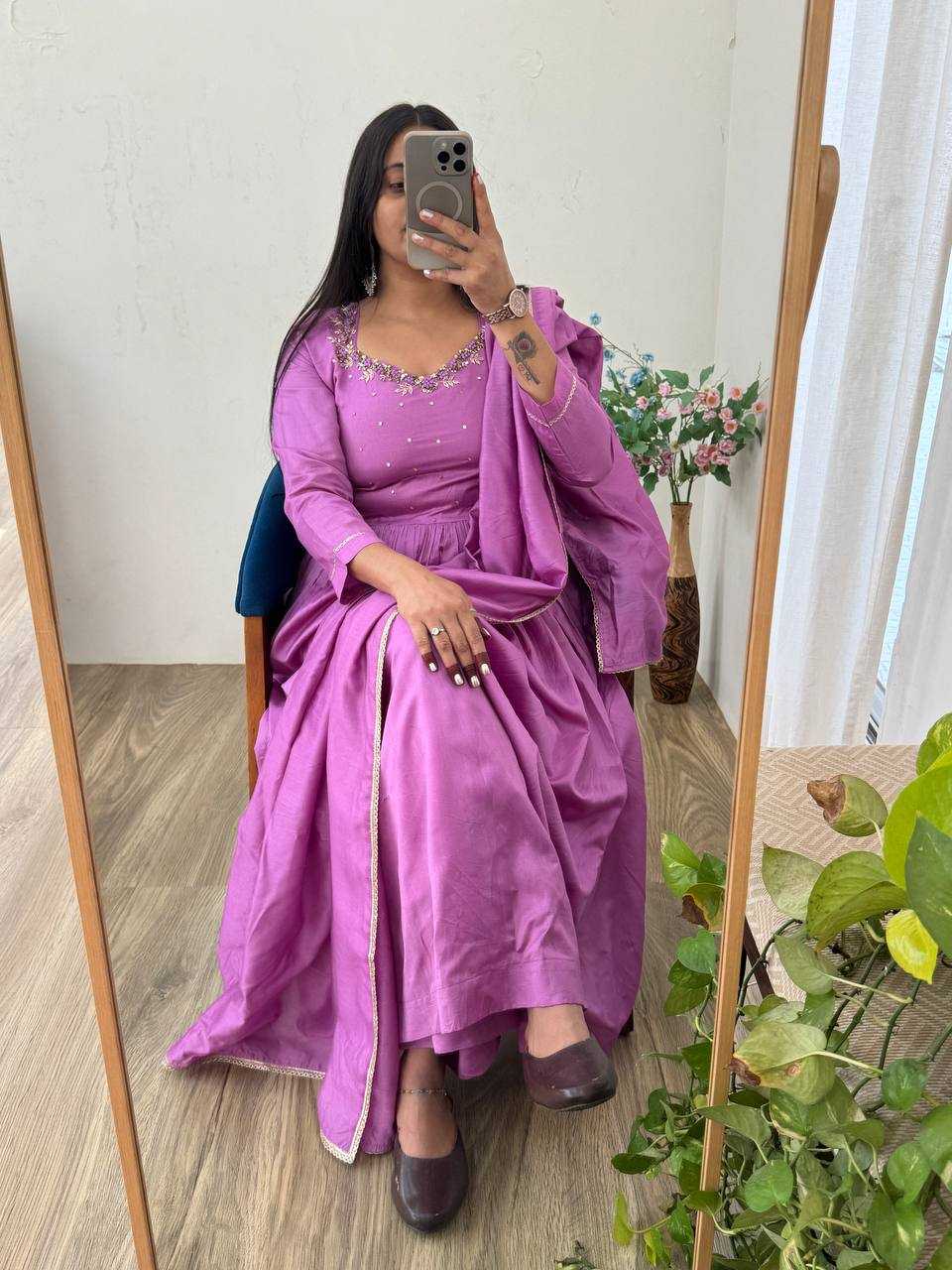 Ynf Chanderi Cotton KESH513 479 Gowns Wedding Collections Festive Collections Wholesale Designer Gowns Sequin Gowns Wedding Outfits Manufacturer