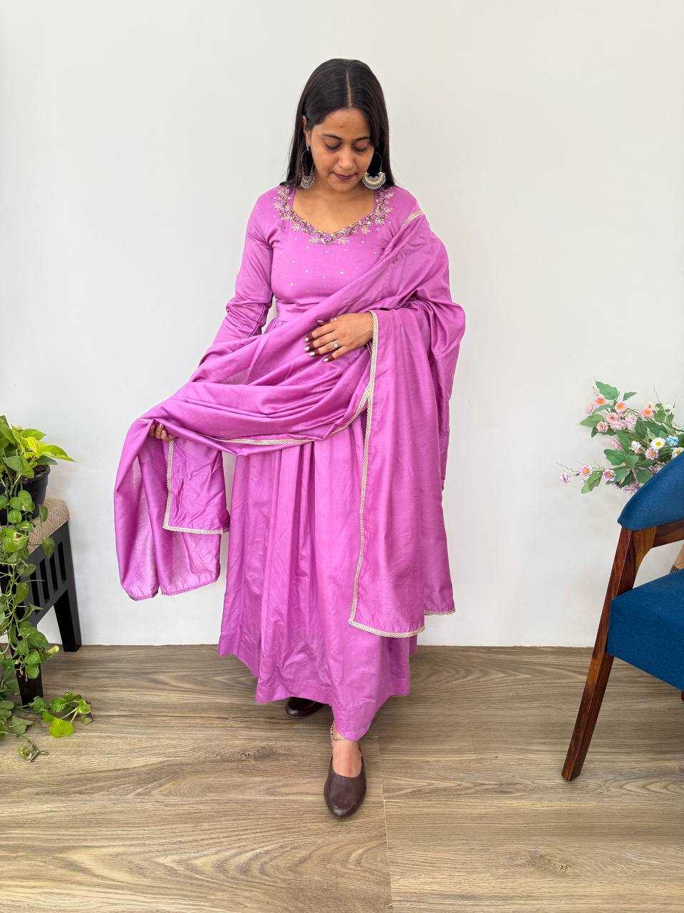 Ynf Chanderi Cotton KESH513 479 Gowns Wedding Collections Festive Collections Wholesale Designer Gowns Sequin Gowns Wedding Outfits Manufacturer