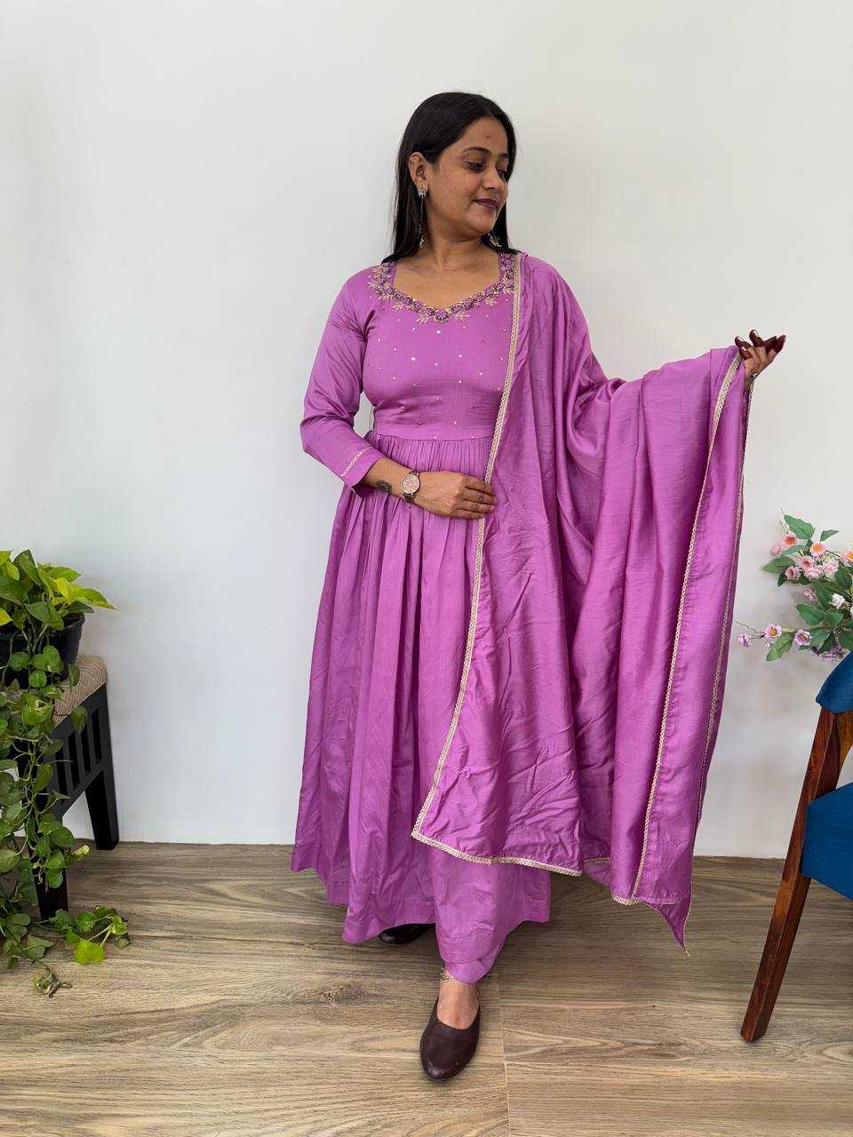 Ynf Chanderi Cotton KESH513 479 Gowns Wedding Collections Festive Collections Wholesale Designer Gowns Sequin Gowns Wedding Outfits Manufacturer