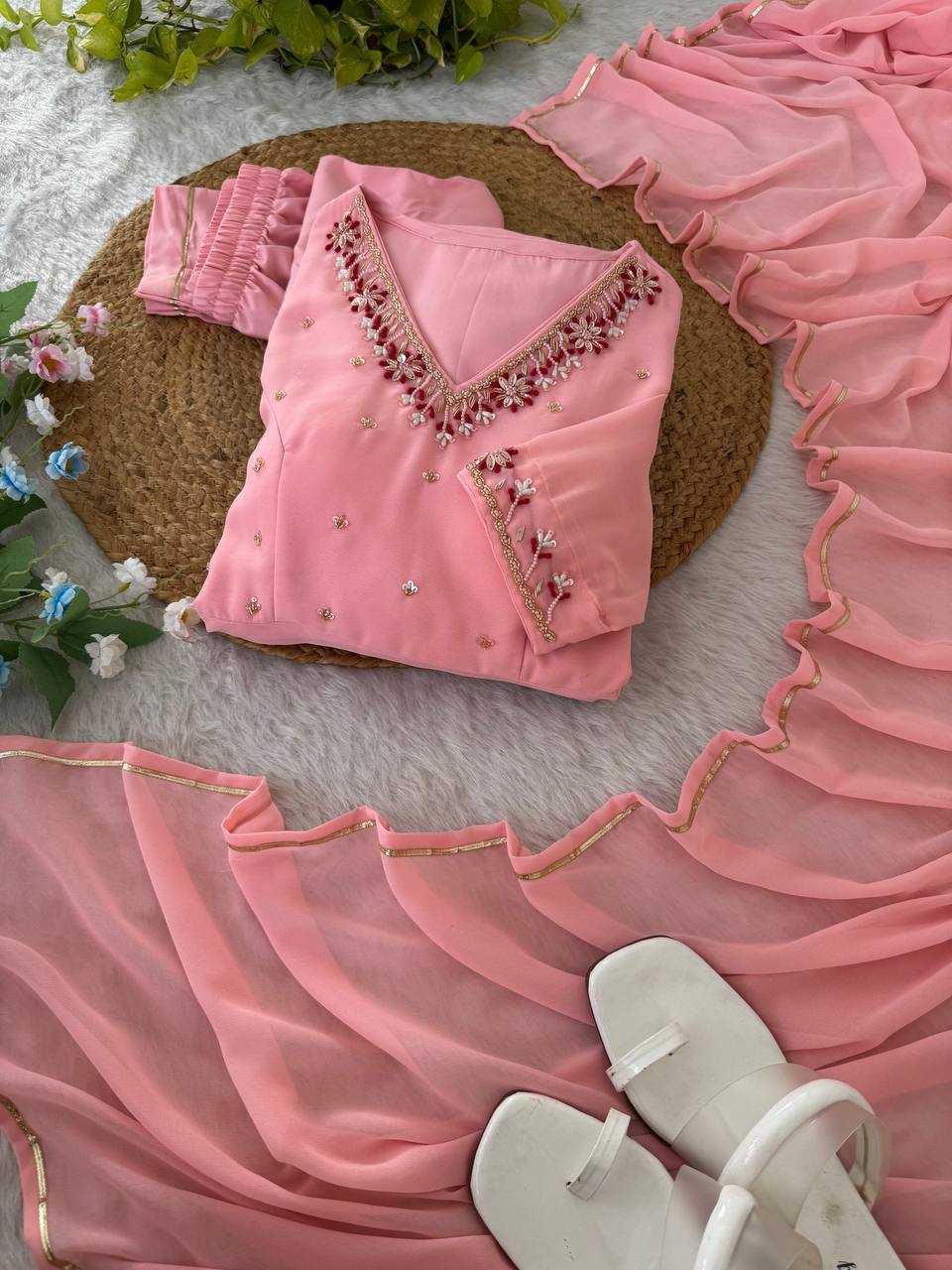 Ynf Chanderi Silk Gowns Wholesale Fancy Gowns Embroidery Gowns Silk Gowns Manufacturer