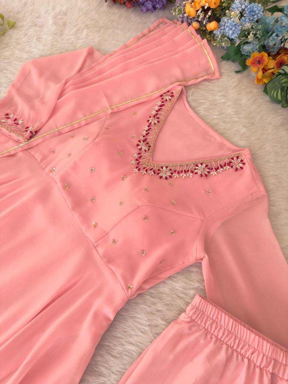 Ynf Chanderi Silk Gowns Wholesale Fancy Gowns Embroidery Gowns Silk Gowns Manufacturer