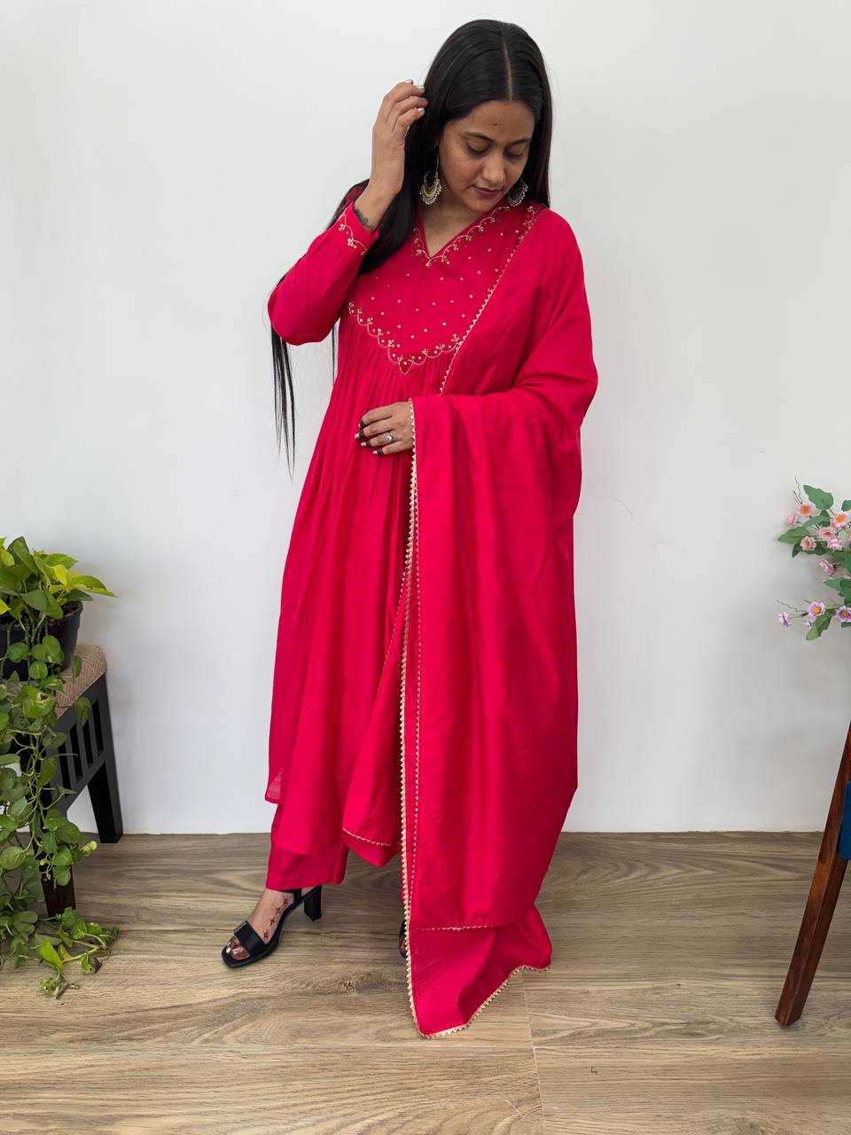 Ynf Chanderi Silk KESH513 474 Gowns Wholesale Party Wear Gowns Designer Gowns Silk Gowns Manufacturer