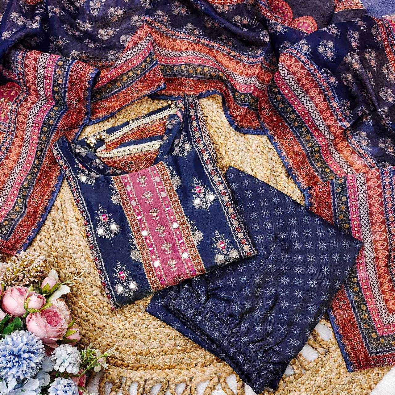 Ynf Chanderi Silk KESH501 FAIRY Suits & Dresses Wholesale Ladies Suits Sharara Salwar Suits Printed Suits Chanderi Suit Manufacturer