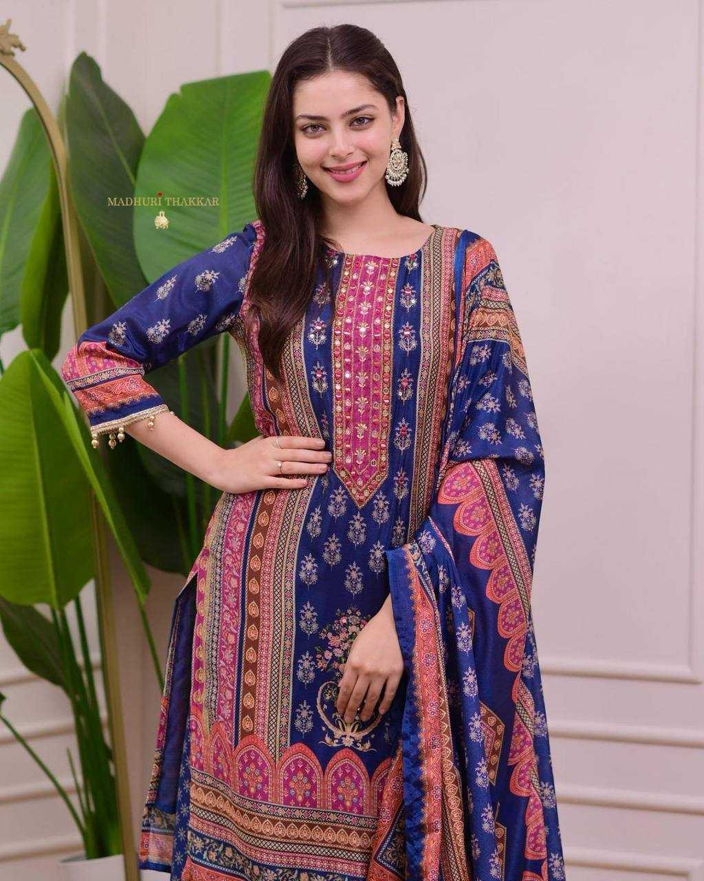 Ynf Chanderi Silk KESH501 FAIRY Suits & Dresses Wholesale Ladies Suits Sharara Salwar Suits Printed Suits Chanderi Suit Manufacturer