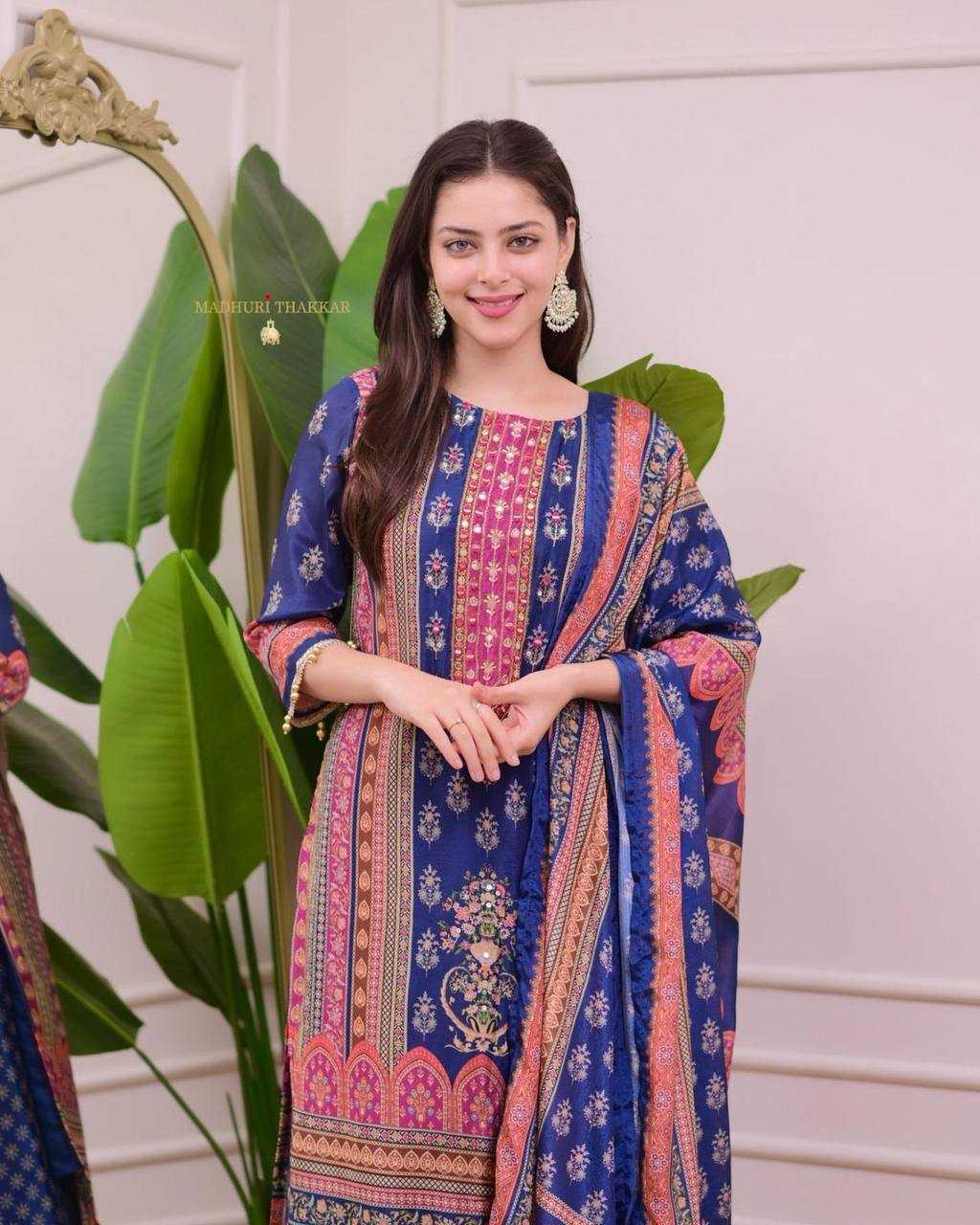 Ynf Chanderi Silk KESH501 FAIRY Suits & Dresses Wholesale Ladies Suits Sharara Salwar Suits Printed Suits Chanderi Suit Manufacturer