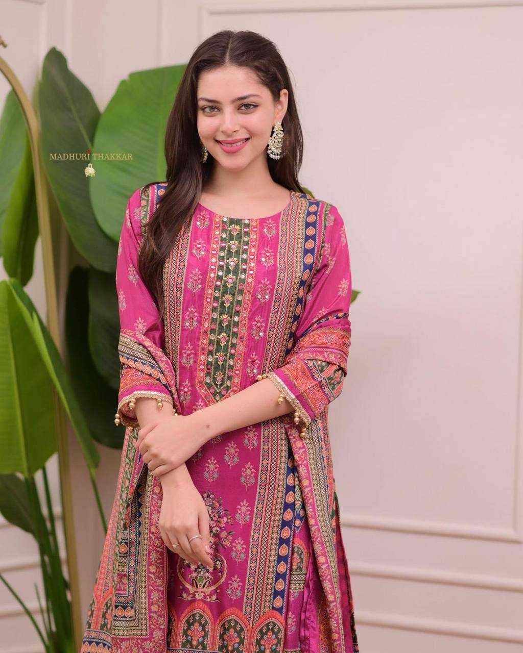 Ynf Chanderi Silk KESH501 FAIRY Suits & Dresses Wholesale Ladies Suits Sharara Salwar Suits Printed Suits Chanderi Suit Manufacturer