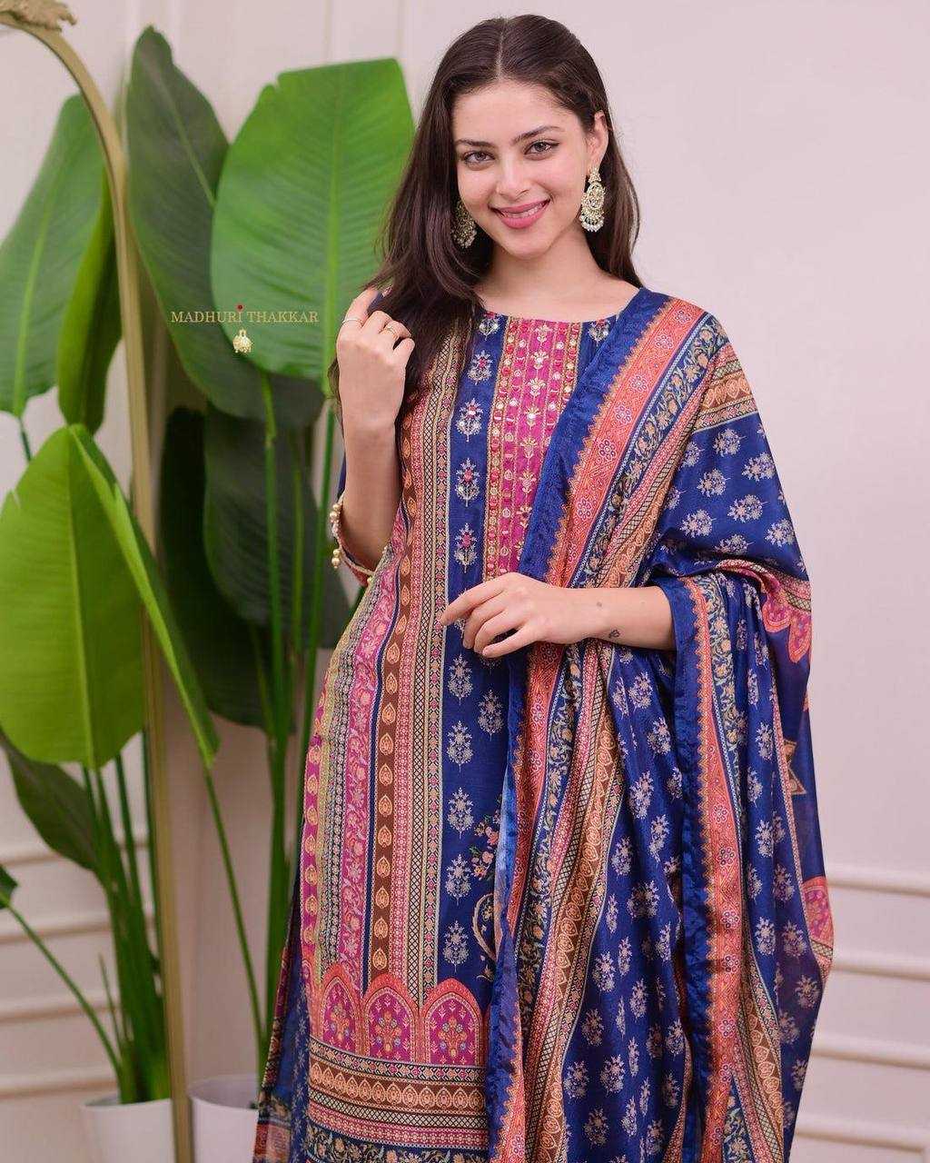 Ynf Chanderi Silk KESH501 FAIRY Suits & Dresses Wholesale Ladies Suits Sharara Salwar Suits Printed Suits Chanderi Suit Manufacturer