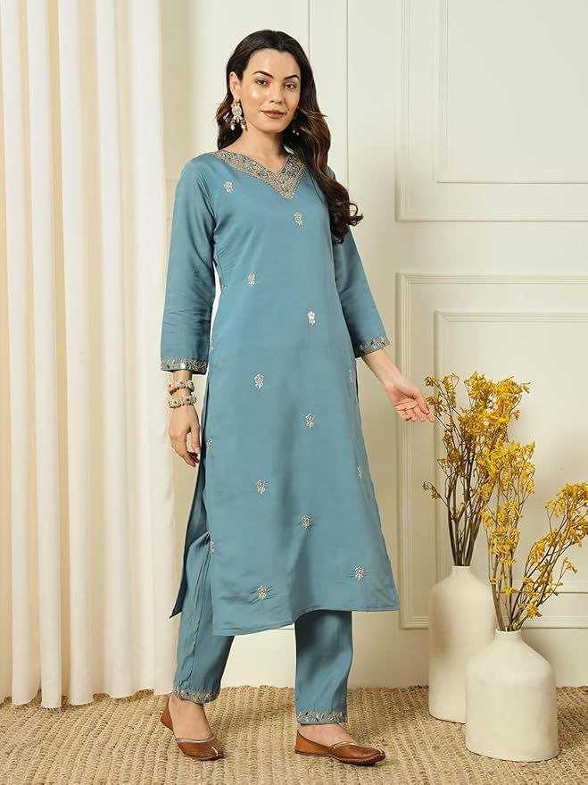 Ynf Chanderi Silk KESH529 MONA Suits & Dresses Wedding Collections Festive Collections Wholesale Embroidery Suits Party wear suits Chanderi Suit Manufacturer