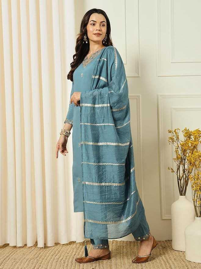 Ynf Chanderi Silk KESH529 MONA Suits & Dresses Wedding Collections Festive Collections Wholesale Embroidery Suits Party wear suits Chanderi Suit Manufacturer
