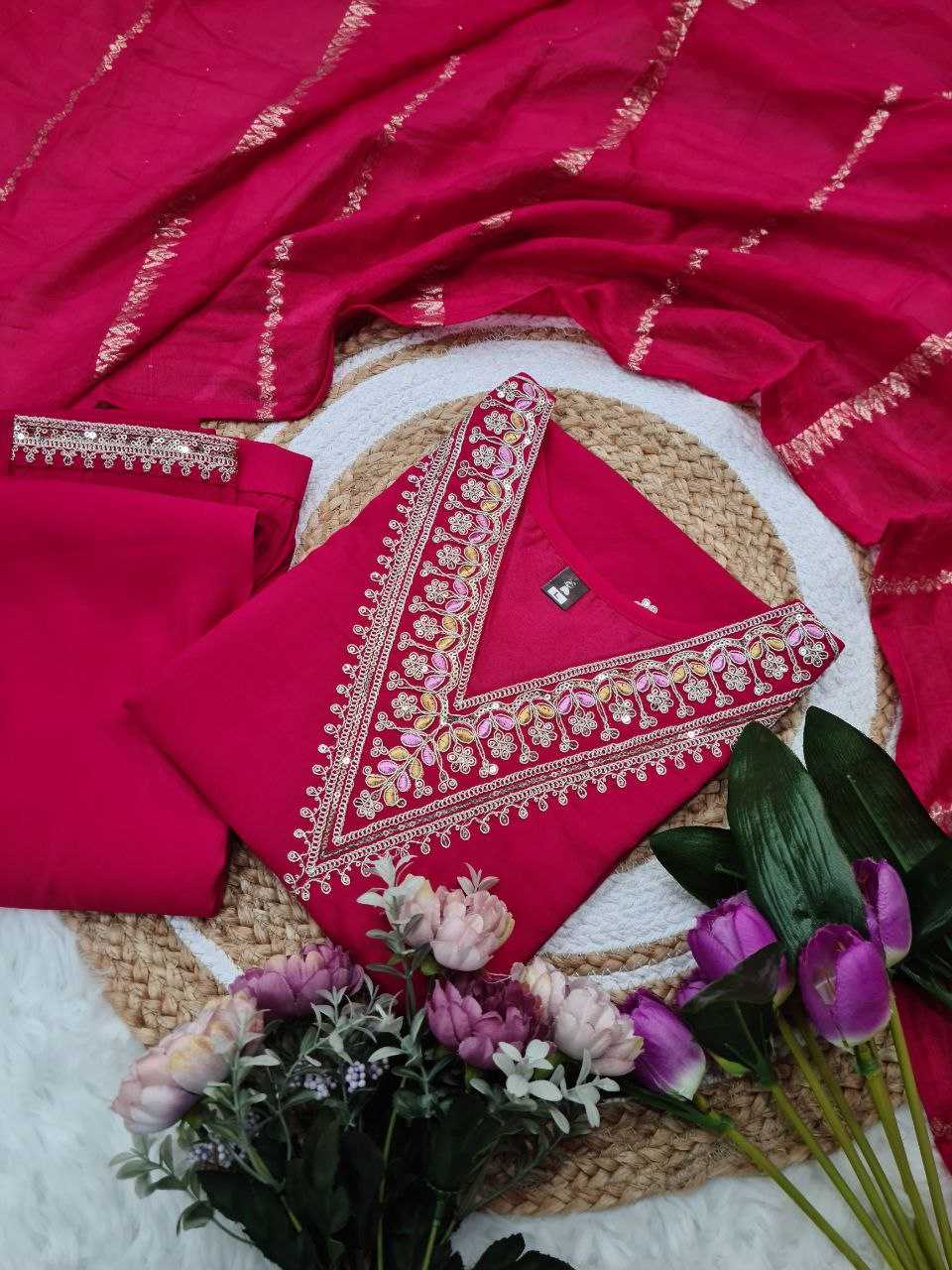 Ynf Chanderi Silk KESH529 MONA Suits & Dresses Wedding Collections Festive Collections Wholesale Embroidery Suits Party wear suits Chanderi Suit Manufacturer