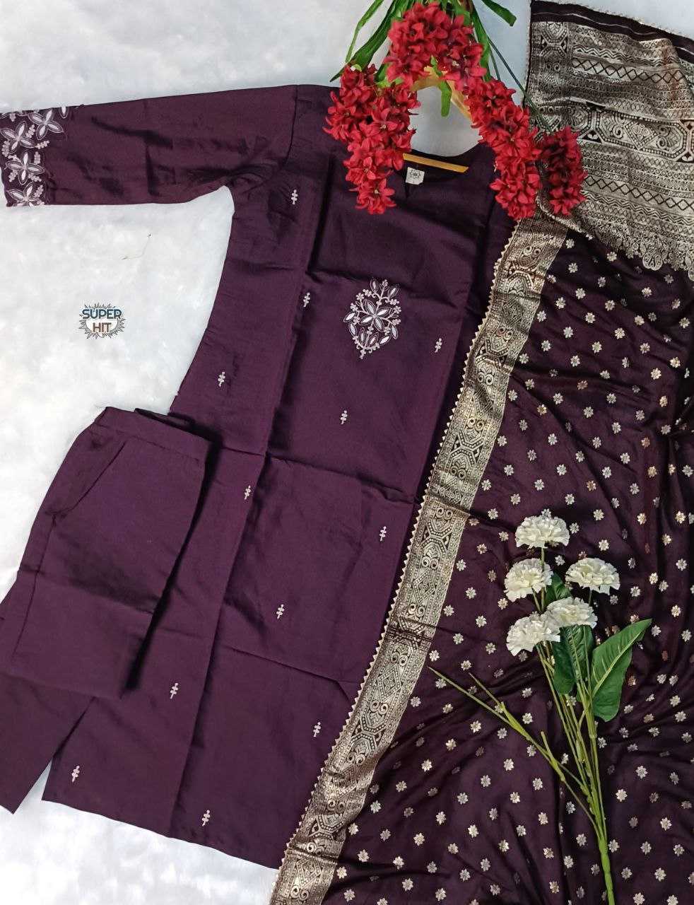 Ynf Chanderi Silk KESH536 7015 Suits & Dresses Wholesale Embroidery Suits Party wear suits Chanderi Suit Manufacturer