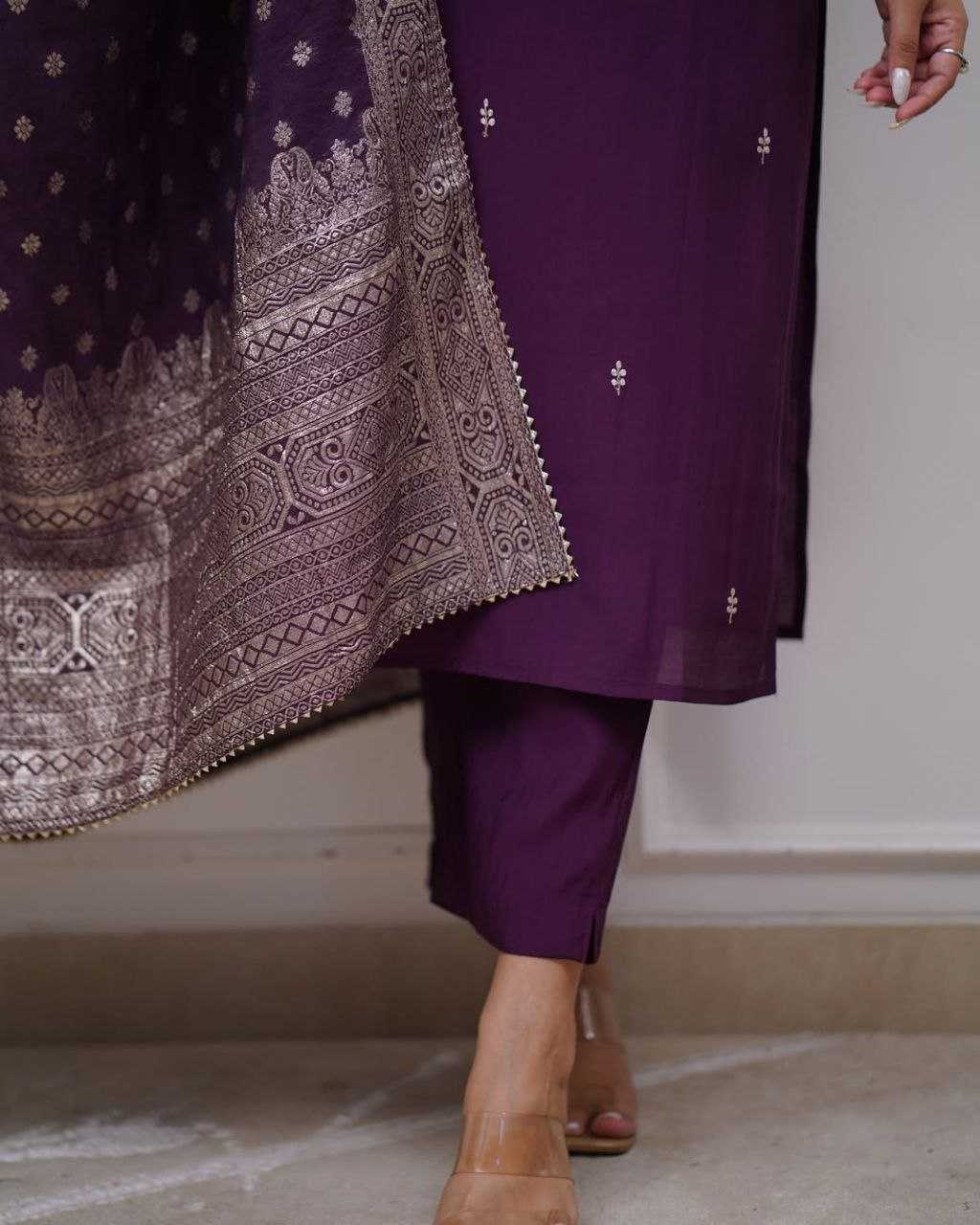 Ynf Chanderi Silk KESH536 7015 Suits & Dresses Wholesale Embroidery Suits Party wear suits Chanderi Suit Manufacturer