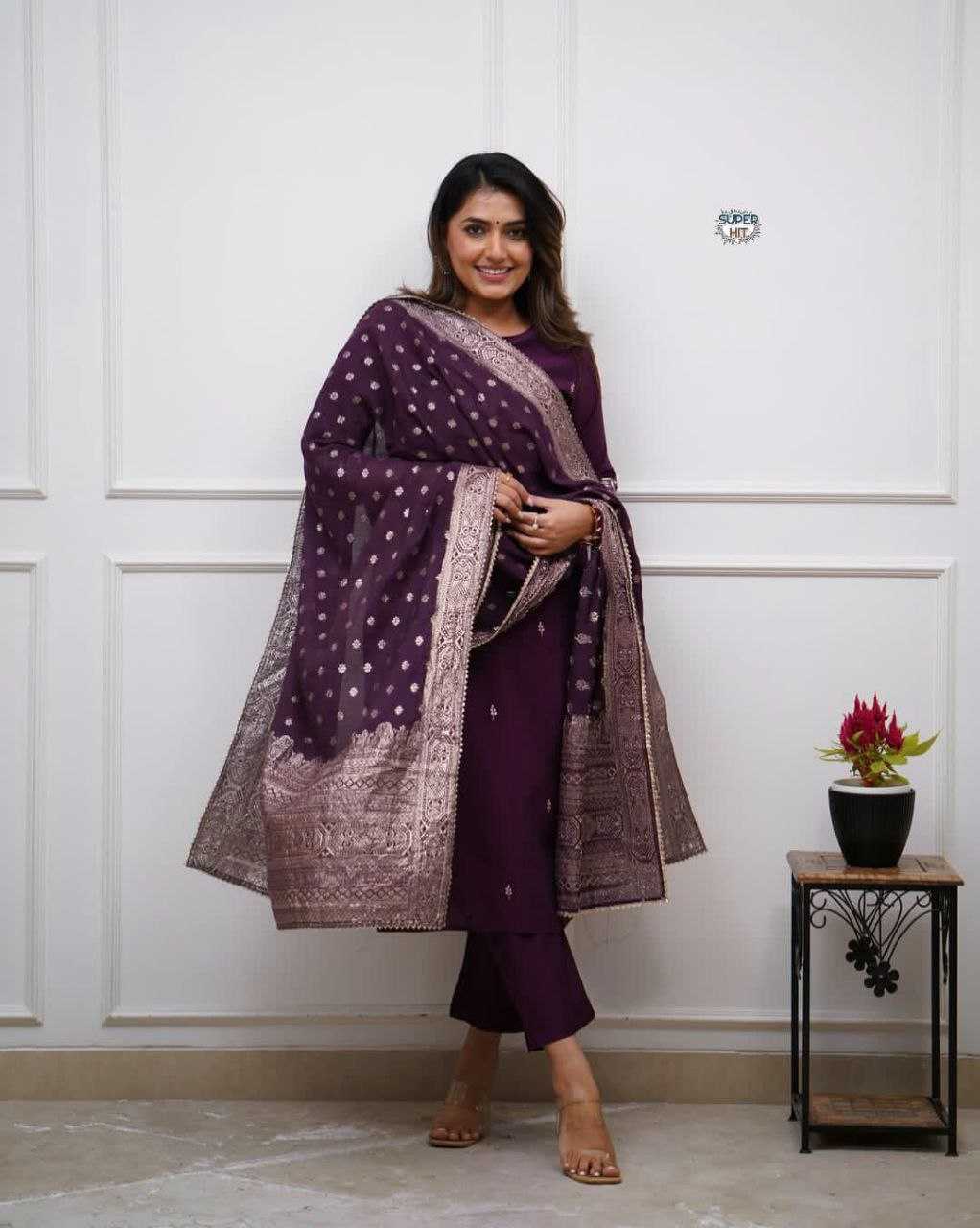 Ynf Chanderi Silk KESH536 7015 Suits & Dresses Wholesale Embroidery Suits Party wear suits Chanderi Suit Manufacturer