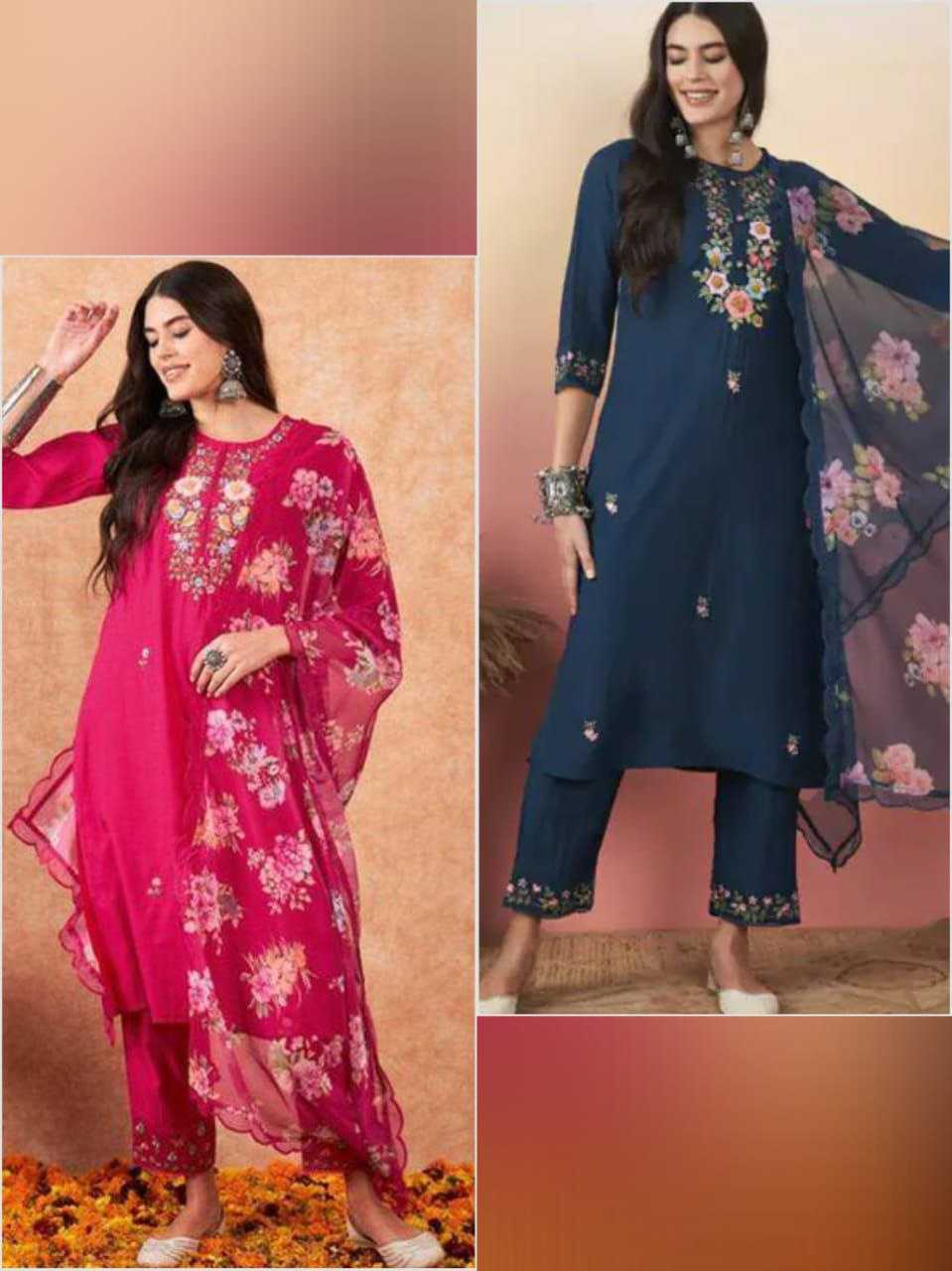 Ynf Chanderi Silk KESH536 8003 Suits & Dresses Wholesale Embroidery Suits Party wear suits Chanderi Suit Manufacturer