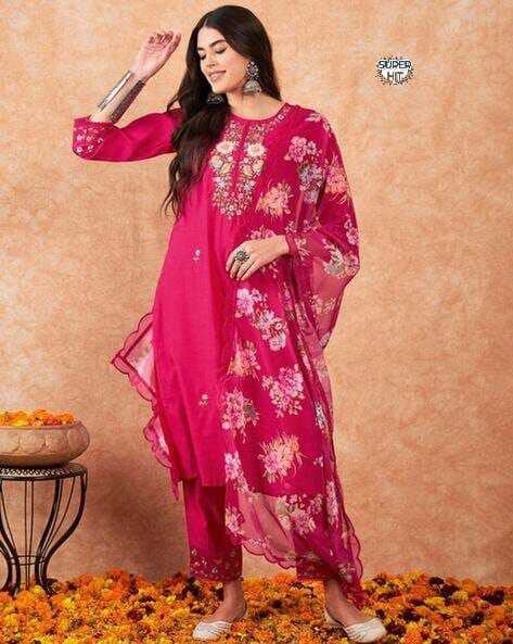 Ynf Chanderi Silk KESH536 8003 Suits & Dresses Wholesale Embroidery Suits Party wear suits Chanderi Suit Manufacturer
