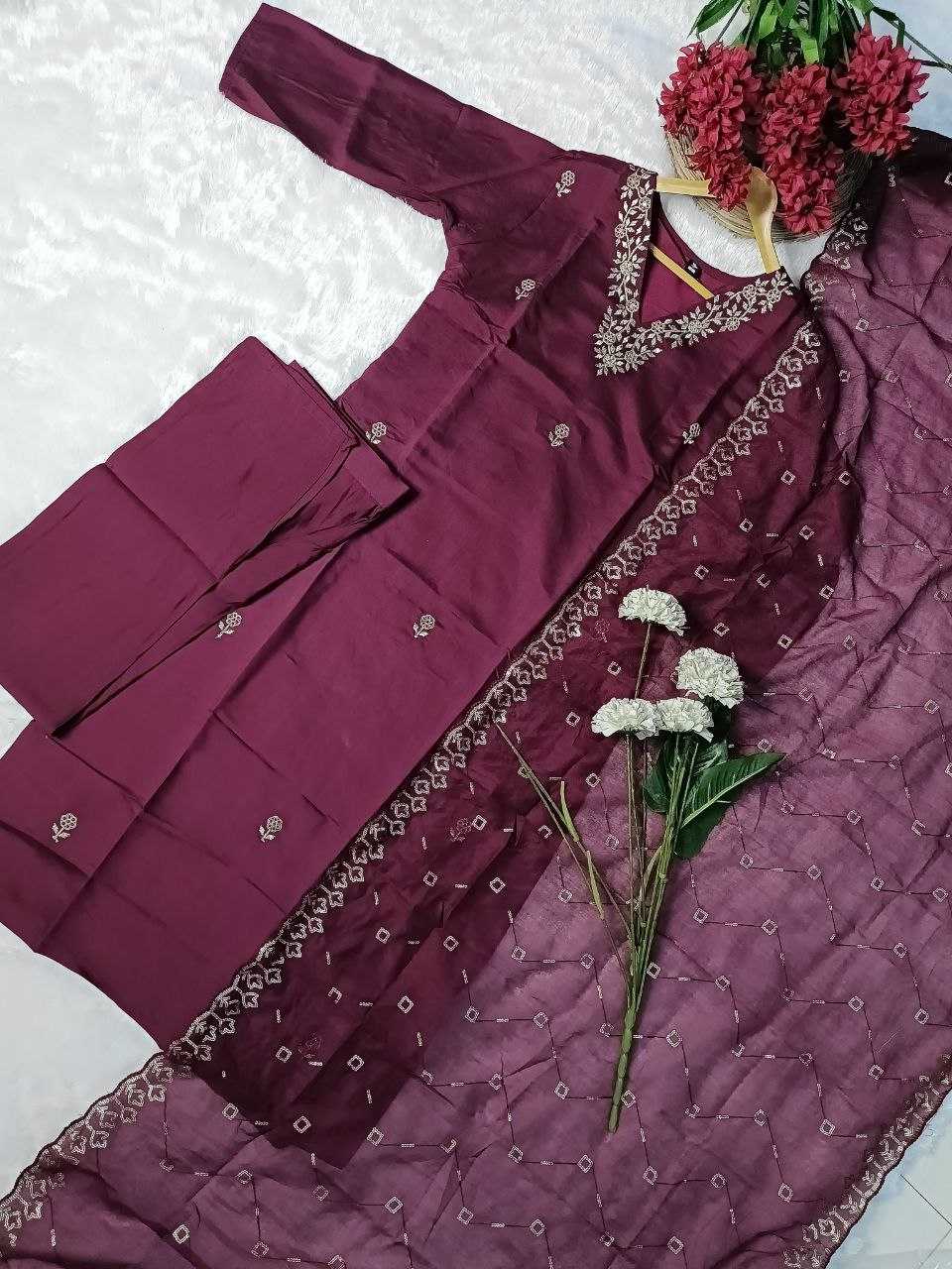 Ynf Chanderi Silk KESH536 8005 Suits & Dresses Wholesale Embroidery Suits Party wear suits Chanderi Suit Manufacturer