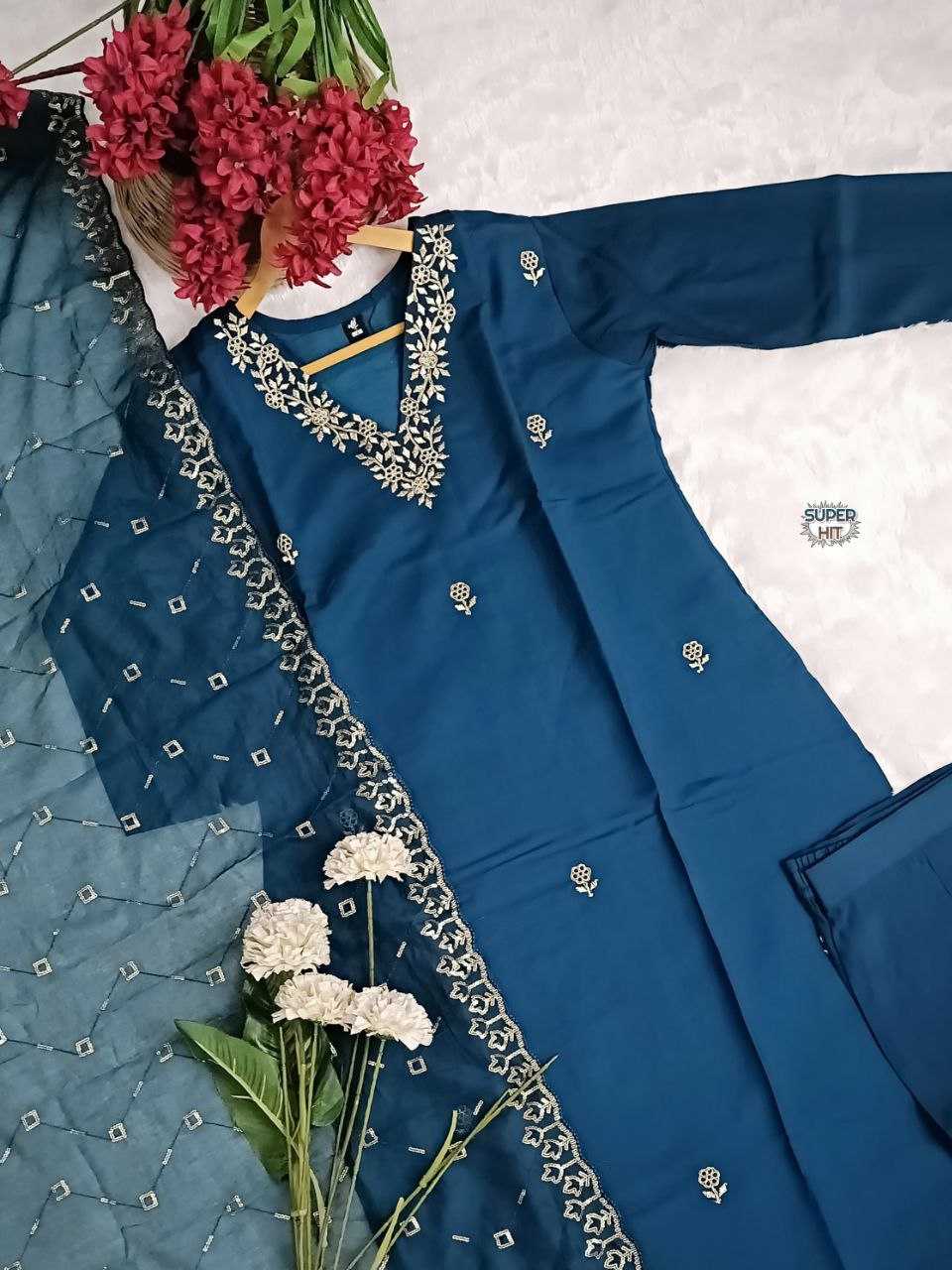 Ynf Chanderi Silk KESH536 8005 Suits & Dresses Wholesale Embroidery Suits Party wear suits Chanderi Suit Manufacturer