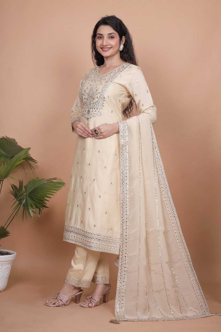 Ynf Chanderi Silk RIN197 4879 Suits & Dresses Wholesale Embroidery Suits Patiala Suits Bridal Suits Manufacturer