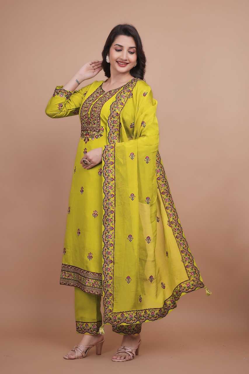 Ynf Chanderi Silk RIN197 4881 Suits & Dresses Wholesale Embroidery Suits Party wear suits Designer Suits Manufacturer