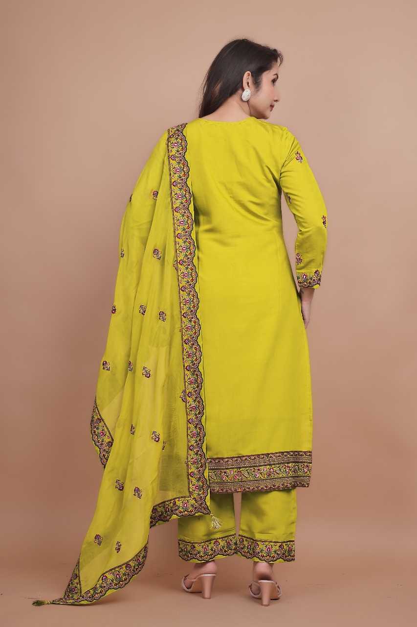 Ynf Chanderi Silk RIN197 4881 Suits & Dresses Wholesale Embroidery Suits Party wear suits Designer Suits Manufacturer