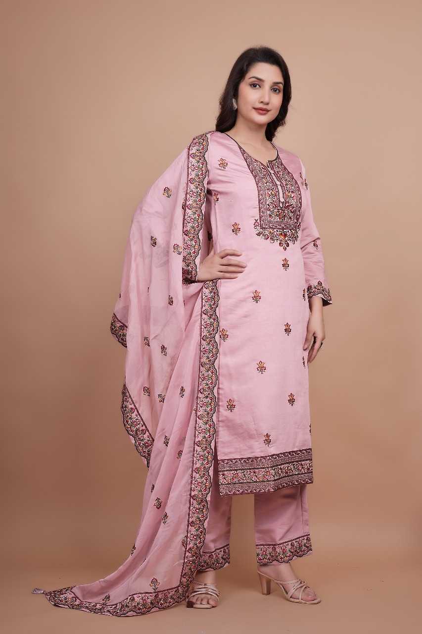 Ynf Chanderi Silk RIN197 4881 Suits & Dresses Wholesale Embroidery Suits Party wear suits Designer Suits Manufacturer