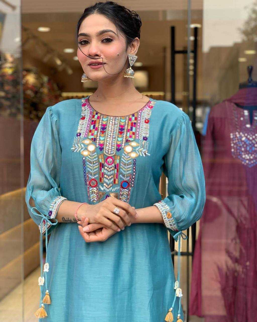 Ynf Chanderi Soft KESH501 jumla Suits & Dresses Wholesale Embroidery Suits Party wear suits Designer Suits Manufacturer