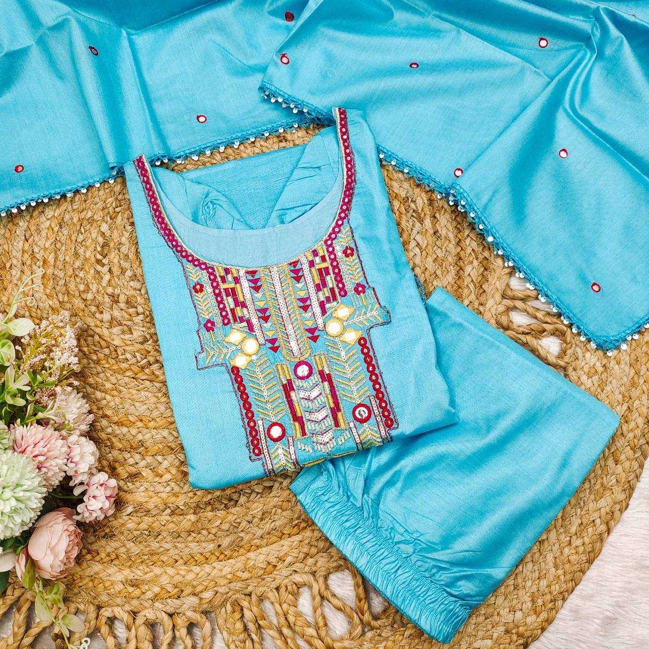 Ynf Chanderi Soft KESH501 jumla Suits & Dresses Wholesale Embroidery Suits Party wear suits Designer Suits Manufacturer